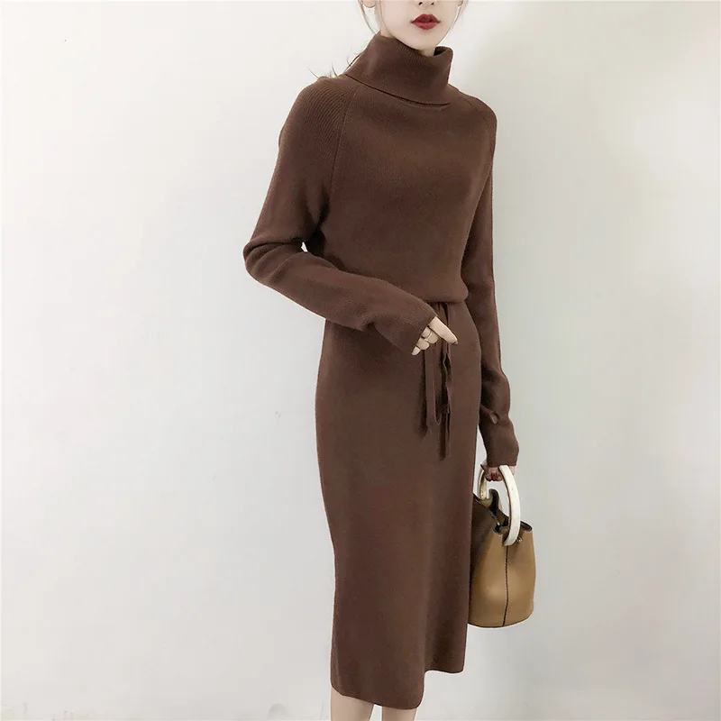 

Thumb Hole Women Long Pullover Sweater Turn-down Collar Knitted Sweaters Fall Winter Pull Femme Jumpers Clothes Fashion
