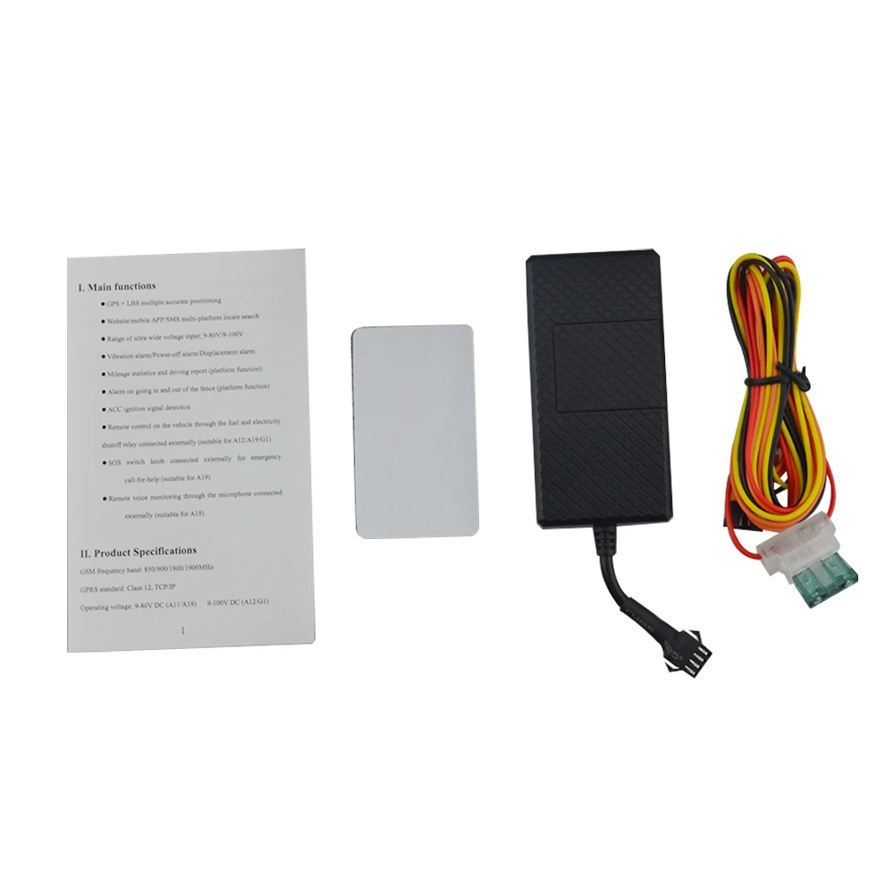 850/900/1800/1900mhz Gps Tracker A12 Vehicle/cars Vibration Alarm/power