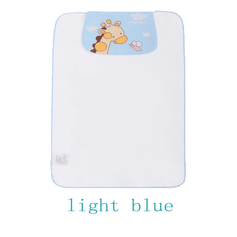 Minimoto мягкие детские хлопковые полотенца для новорожденных узоры детское полотенце для рук s кормление Протрите ткань уход за ребенком, младенец мыть - Цвет: light blue