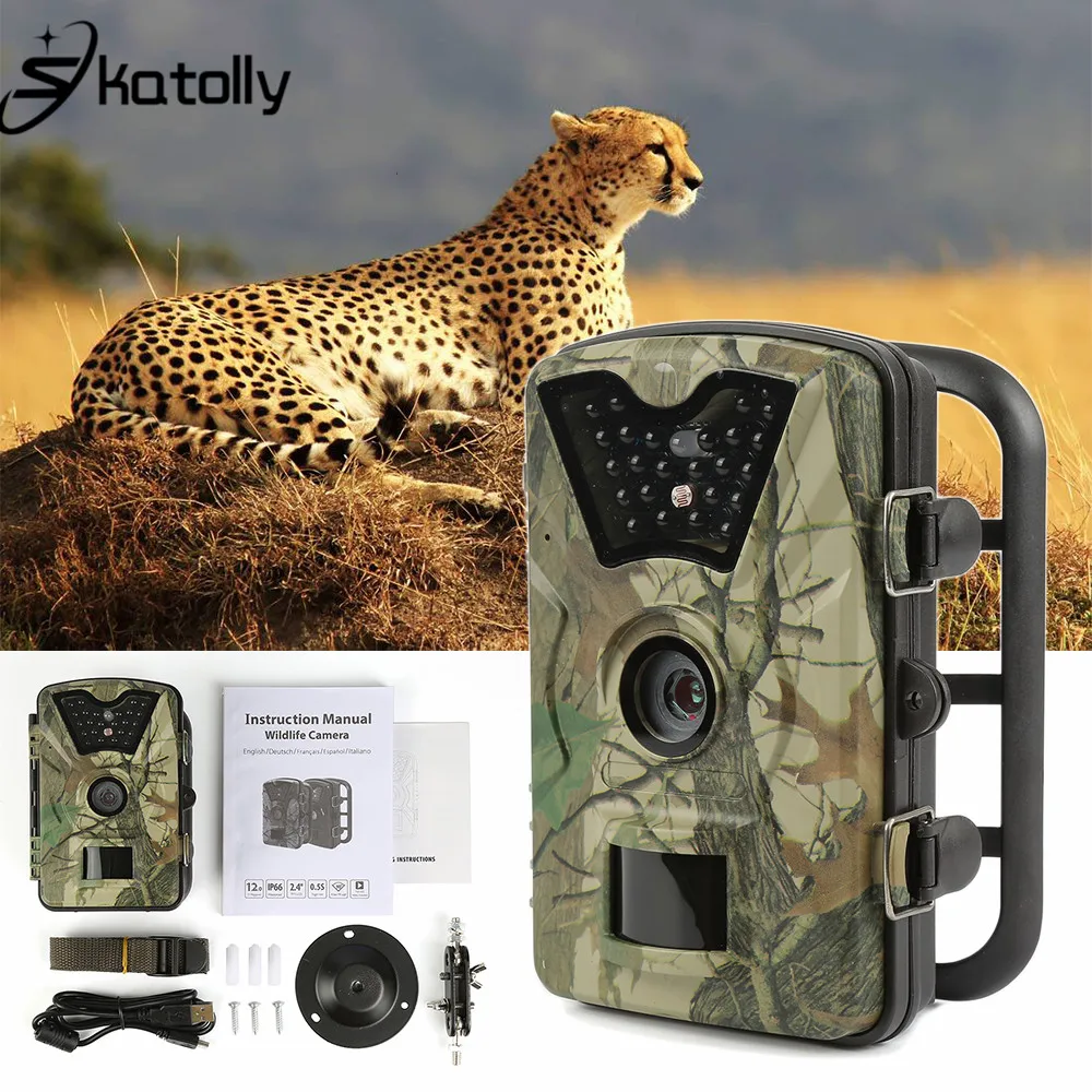 

Skatolly TC03 0.5s Camouflage Wildview Covert Trail Cameras Hunting Camera Infrared Detection 12MP Hunting Camera 1080P Shot