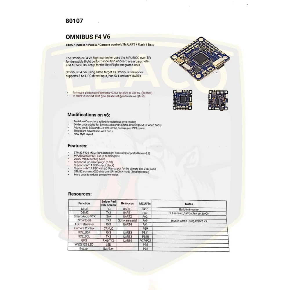 OMNIBUS AIO F4 V6 управление полетом-5 xUARTs с помощью F4 MCU управление s OSD по SPI автобус для квадрокоптера дрона