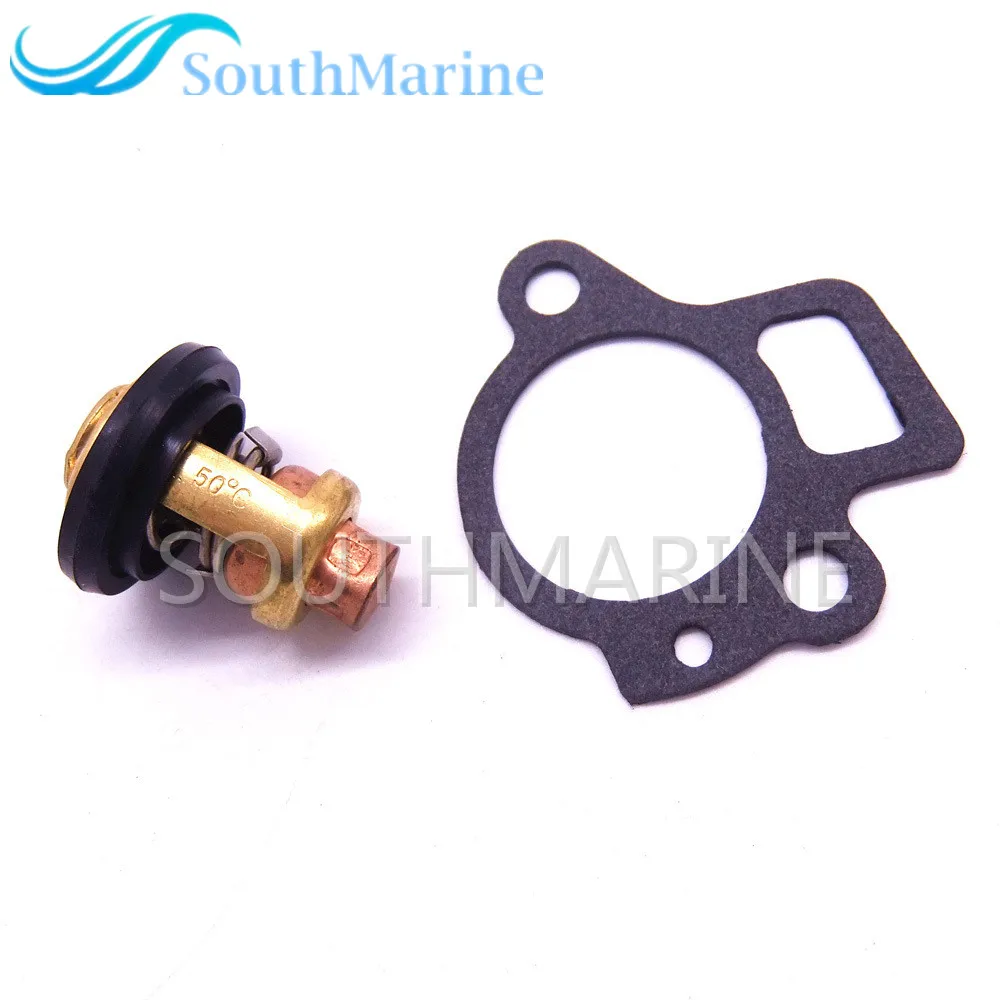 Barca A Motore 6H3-12411-00 6H3-12411-10 Termostato E 62Y-12414-00 6H3-12414-A1 Guarnizione Per Yamaha 2 Tempi 50G 60F 70B 50 60 70Hp