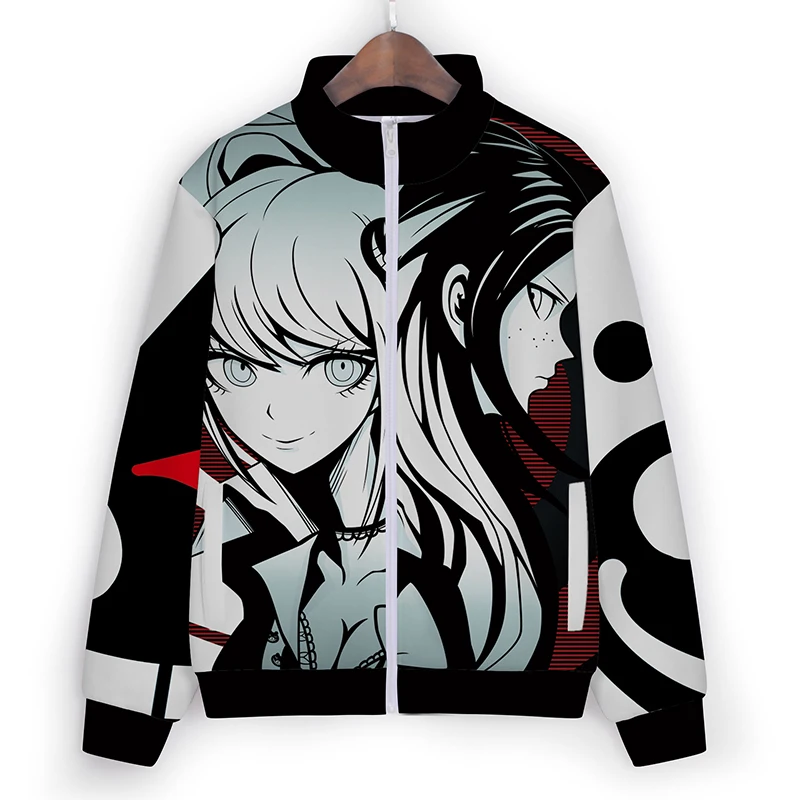 Женская и мужская повседневная куртка Danganronpa с принтом|Костюмы аниме| |