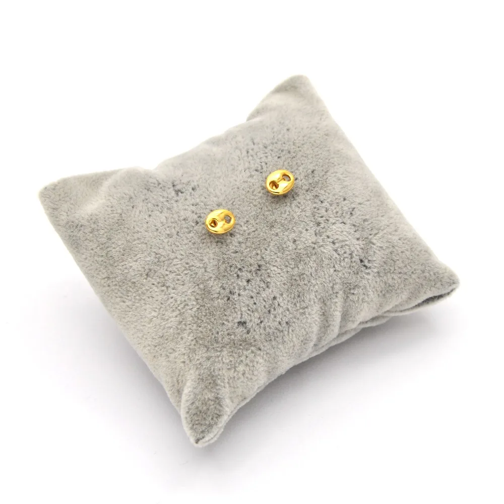 Стиль серьги из нержавеющей стали золотого цвета серьги-гвоздики в виде кофейных зерен простые для женщин Подарки ES03302