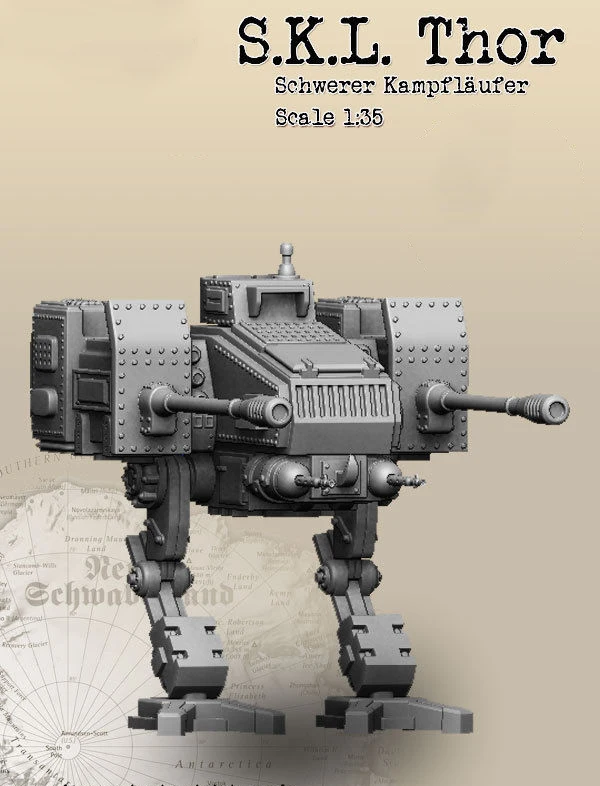

Unpainted Kit 1/35 fantasy - Heavy Battle Laufer figure Historical Resin Figure miniature garage kit