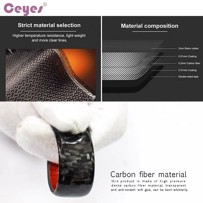 Carbon Fiber Rearview Mirror Sticker (12)