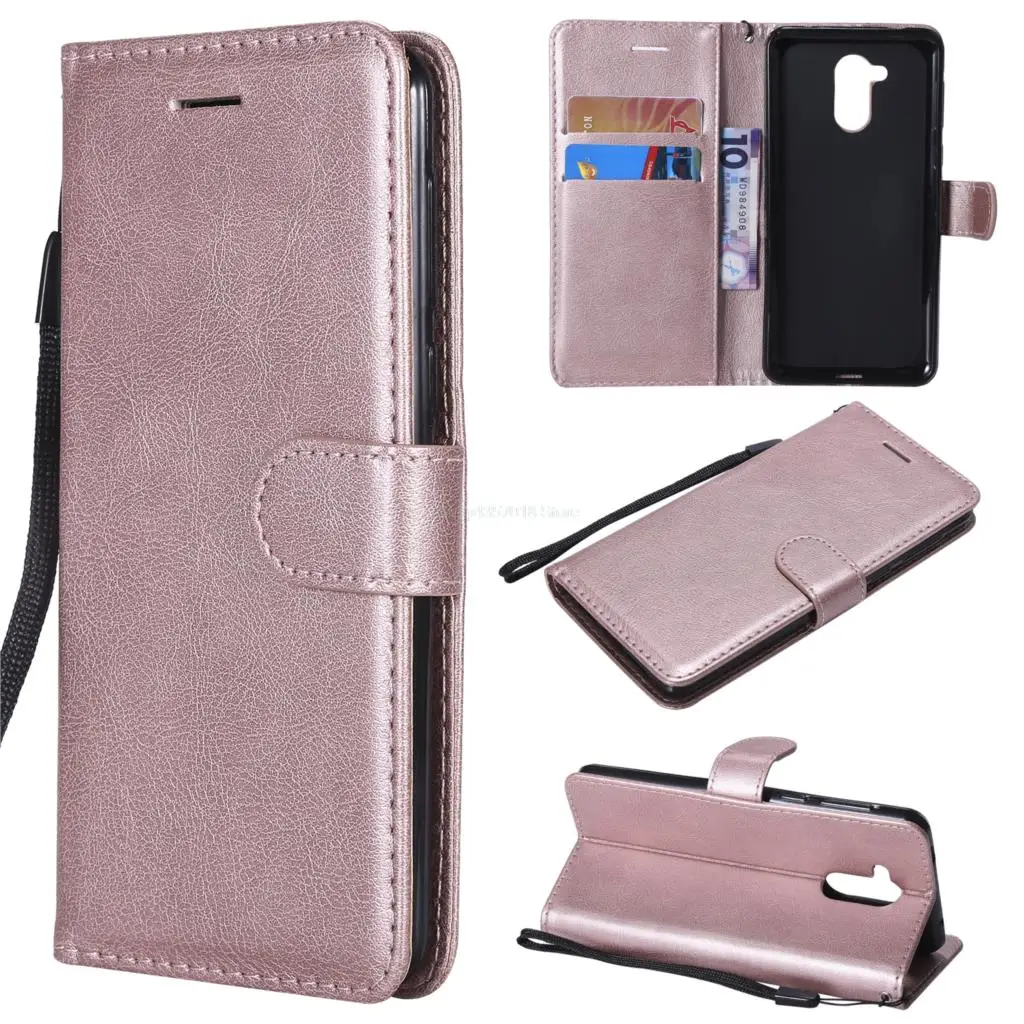 Case for Huawei Honor 6C 6C DIG-L21HN Flip Leather Wallet Solid color Cover for Huawei Honor C6 DIG-L21 Wallet Card Slot Phone
