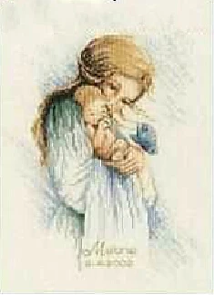 CS-268 cross stitch kit Hug Me Mom Baby Hugs, cross stitch to mother.jpg