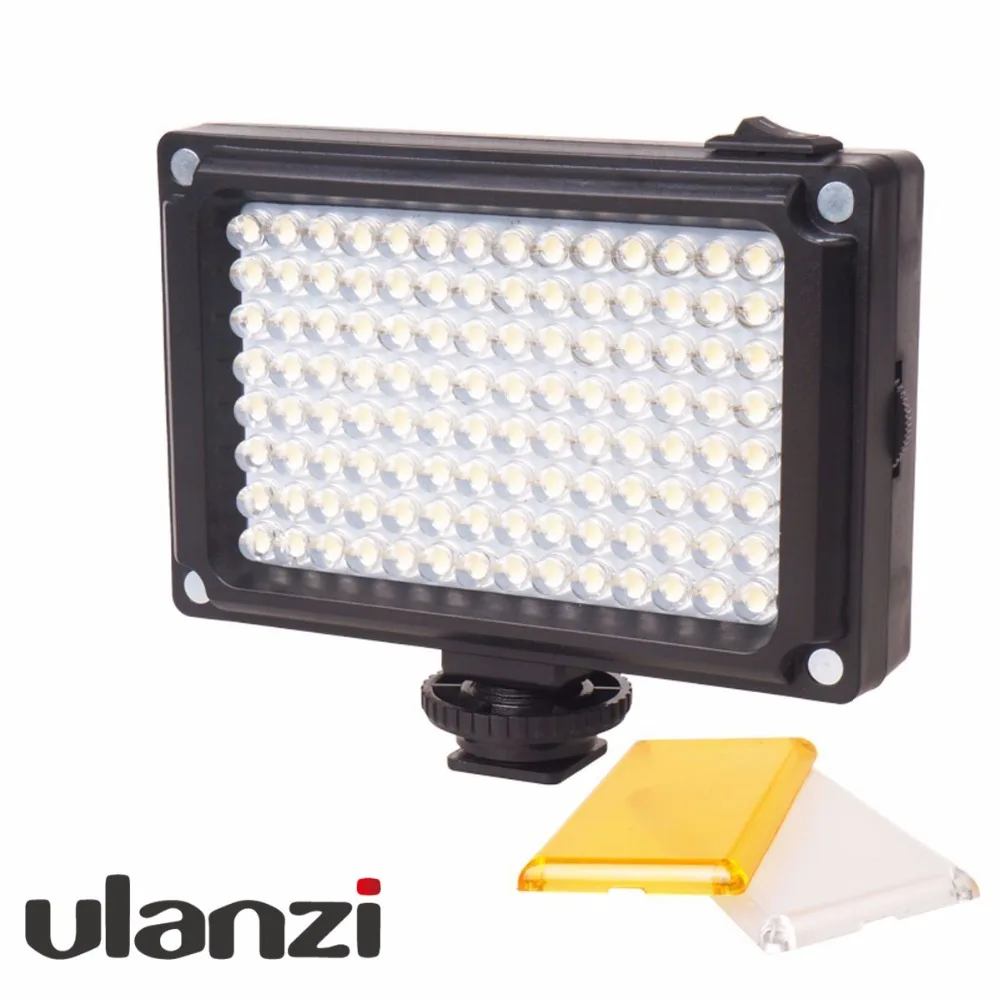 

112 LED Video Light Photo Lighting On DSLR Camera with Yellow and White Filters for Wedding / Studio Vlog / Livestream