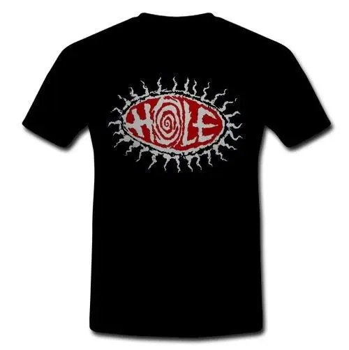 

Vintage Hole Logo Grunge Band Courtney Love Black T Shirt S M L Xl 2Xl 3Xl Men Funny O Neck Short Sleeve Cotton T Shirt Brand