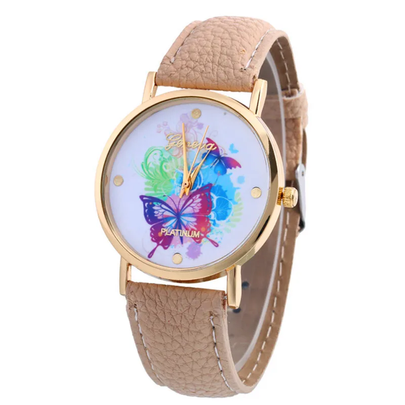 women watches 2018 fashion unique sale Leather Band Analog Quartz Vogue