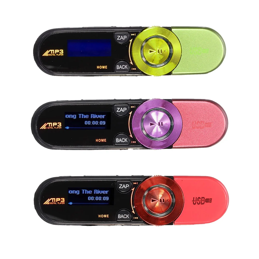 Топ предложения 8GB USB диск ручка привод USB lcd MP3 плеер рекордер FM радио Micro SD/TF, красный/зеленый/розовый
