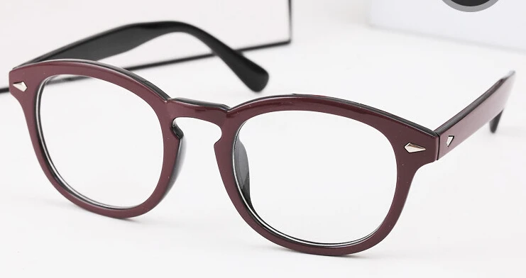 Винтажные оправы для очков с полной оправой для мужчин и женщин, ретро очки, очки с прозрачными линзами, очки Rx able UV400 для компьютера - Цвет оправы: Red