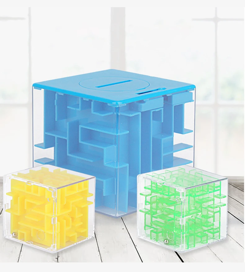 3D скоростной куб лабиринт Волшебная головоломка копилка игра Magicos Обучающие игрушки Лабиринт вращающиеся игрушки для детей и взрослых