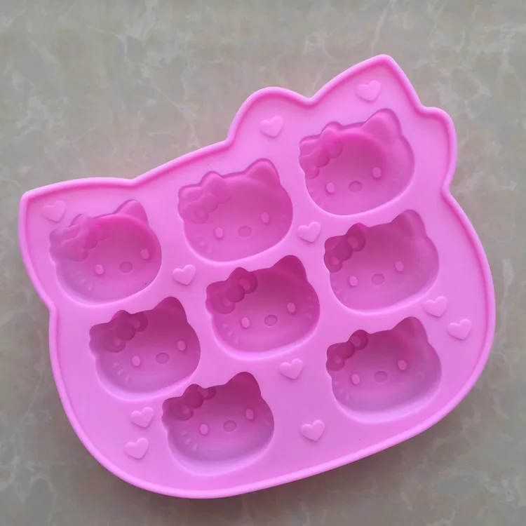 

Spot Wholesale 8 Cat's Head Silicone Cake Model Chocolate Mold XG002