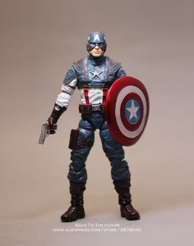 Disney с принтами &quotMarvel&quot &quotМстители&quot Капитан Америка 18 см фигурку аниме мини