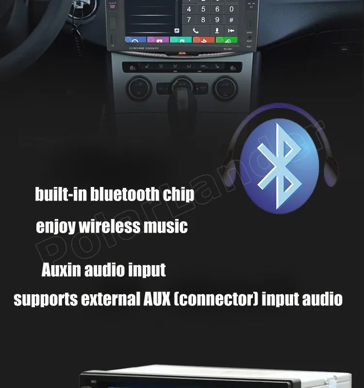Bluetooth 2 DIN 6 дюймов Автомобильный радиоприемник Видео Стерео MP4 MP5 плеер FM 2USB TF