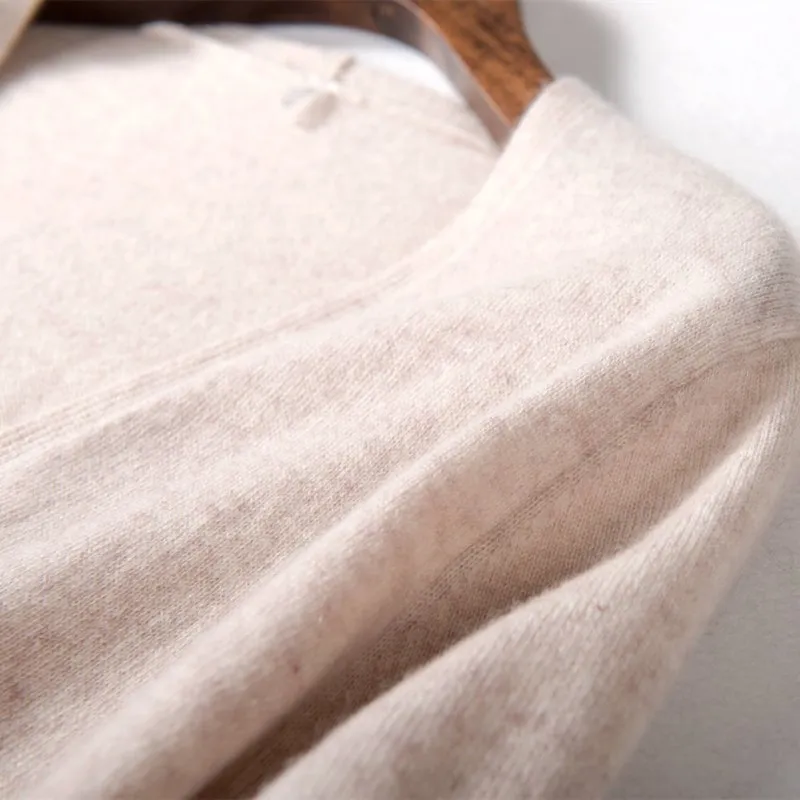LHZSYY New Women Long Cardigan Double pocket Autumn and Winter Cashmere Sweater knitting Large size Wool Cardigan Slim Wild Coat