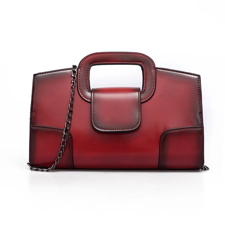 NIGEDU брендовые Ретро женские сумки на цепочке женская сумка на плечо женская сумка-конверт класса Люкс вечерние сумки bolsa franja клатчи - Цвет: Красный