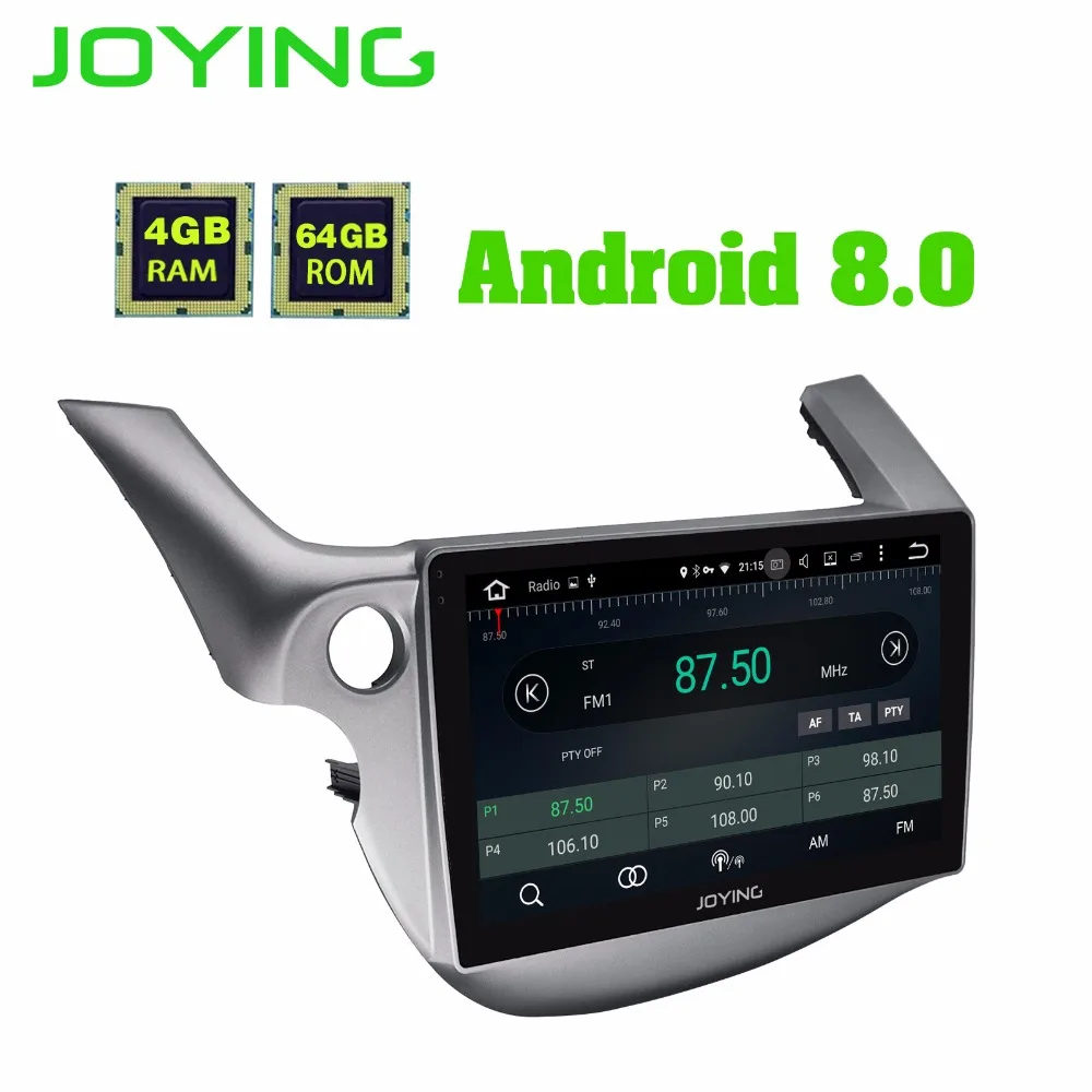 Discount Joying official 10.1" 2 din Android 8.0  Car Radio GPS Navi 4GB BT AM/FM RDS Multimedia Player for 2007 2008 2009-2013 Honda Fit 5