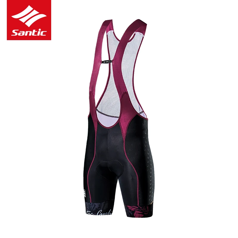 

Santic Bicycle Shorts Cycling Bib Shorts Women Summer Breathable triathlon cycling bib Italy Pro Sponge Padded Culotte Ciclismo