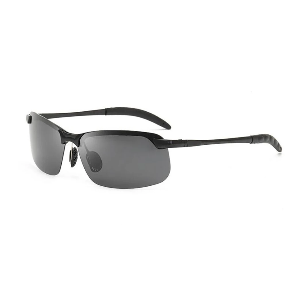 Мужские солнцезащитные очки, женские, фотохромные, поляризационные, велосипедные очки, для рыбалки, походов, вождения, солнцезащитные очки, oculos de sol hombre, очки - Цвет: BLACK BLACK