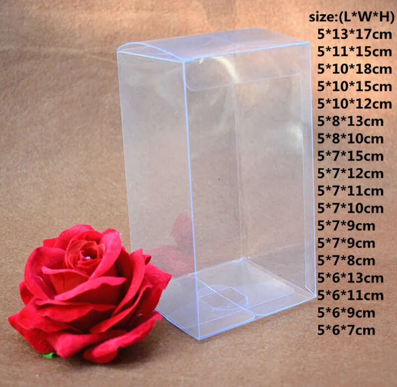DIY Clear PVC Plastic box, Transparent PVC Boxes For Wedding Gift
