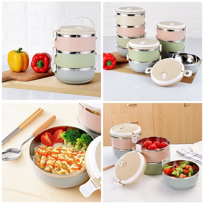 Food Container Lunch Box with Dinnerware Vacuum Insulated Thermo Soup