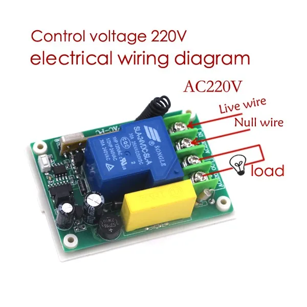 New AC 220V 30A Relay 1 CH RF Wireless Remote Control ... wireless channel diagram 