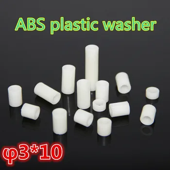 

1000pcs m3*10 ABS plastic washers shim gasket spacer bush column fits ABS tube ABS pipe round standoff