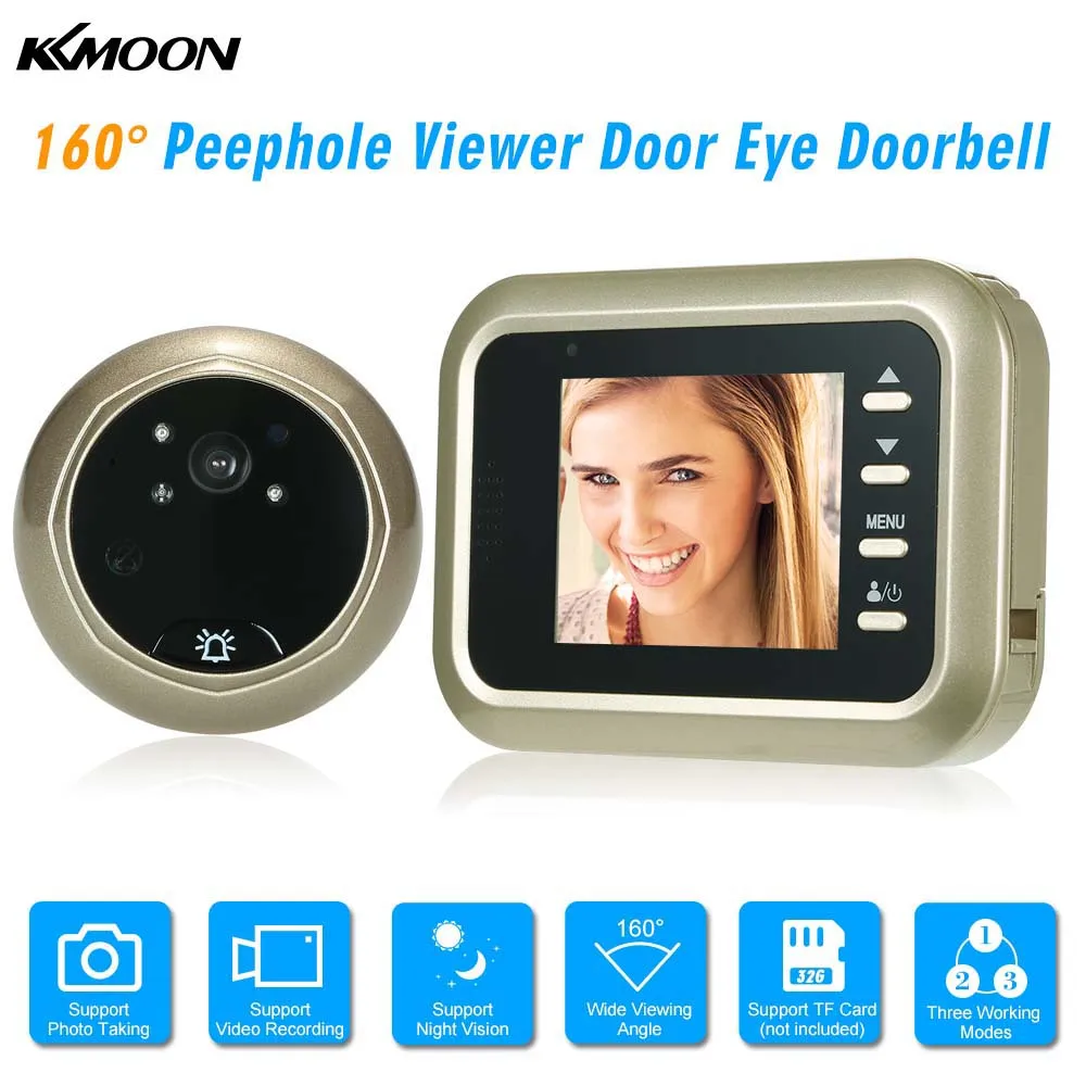 

Door Eye Doorbell Digital HD IR Camera DoorPhone Night Vision Three Working Modes Optional Video Intercom