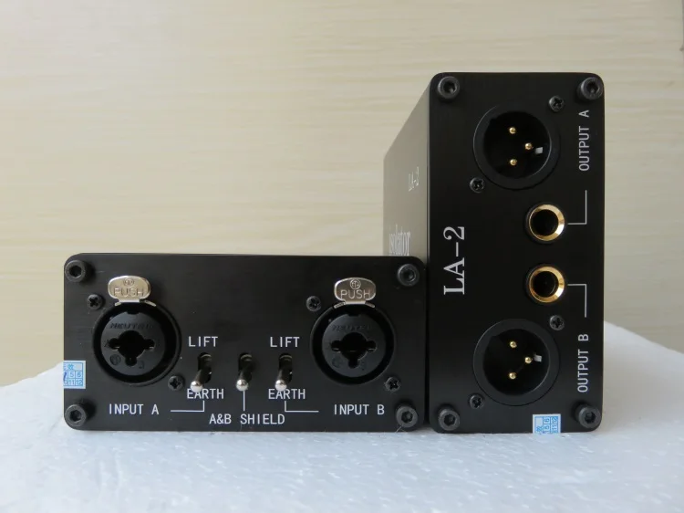

One piece dual channels Audio signal Isolator Card Head Mixer Sound Current Acoustic Noise Filter Remover LA-2