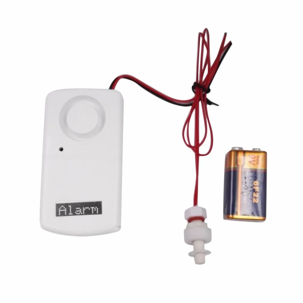 

2017 Newest Wired Water Leakage Overflow Alarm Sensor Detector 120dB Work Alone Water Alarm House Home Security Alarm System