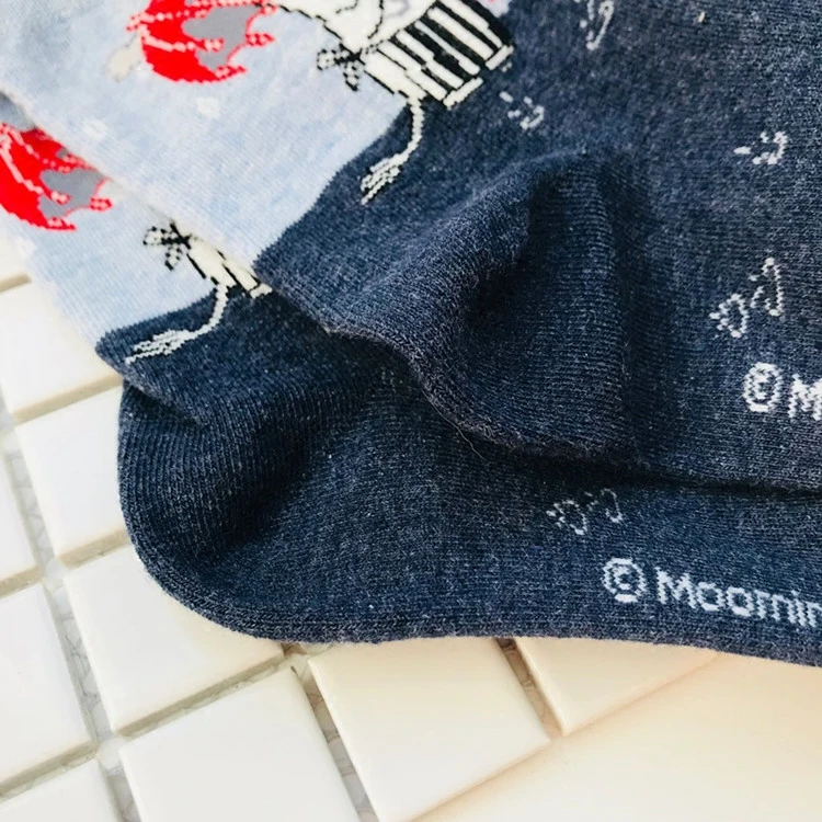 2018 New Autumn And Winter Women Mumin Moomin Socks Hippo Cartoon Animal Funny Middle Tube Footwear 1pair Drop Shipping 4colors