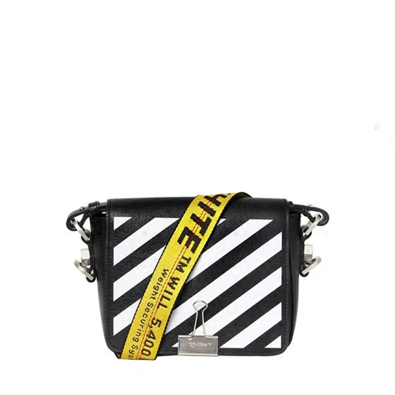 

Louis Women Messenger Bags Stripes Pattern Leather Handbag Lady Clutch Shoulder Bag Crossbody for Girls Long Tail Clip Whlte Bag
