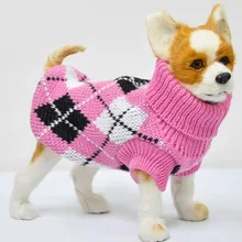 Lightweight Pet Warm Sweater Universal Dog Clothes Fashion Soft Dog Clothing High Collar Comfortable Pet Coat