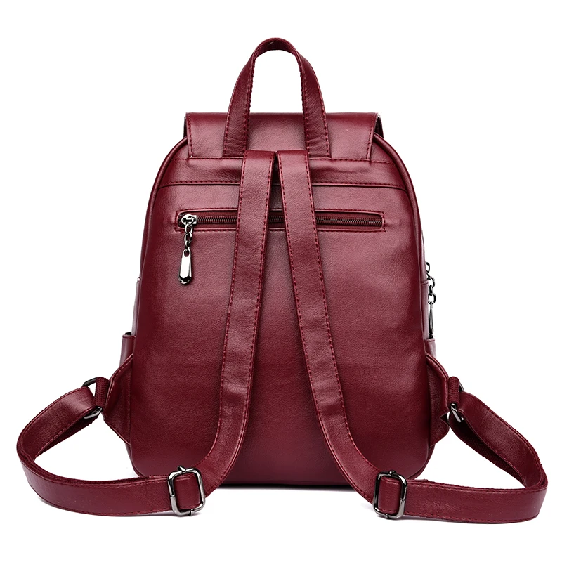 Модный женский рюкзак с кисточками, вместительная школьная сумка для девочек, кожаная сумка через плечо для женщин, женский рюкзак для путешествий