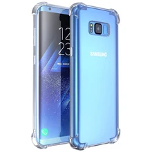 Ударопрочный силиконовый чехол для samsung Galaxy S6 S7 Edge S8 S9 Plus J5 J7 Prime J3 A3 TPU прозрачный чехол Полная защита