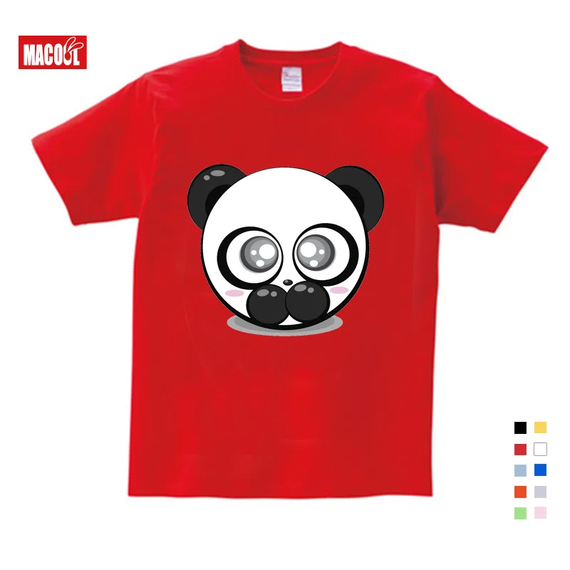 

The Best Selling Children's Summer Festival Gift Cartoon Cute TShirt Printing Giant Panda Fun Summer send Children Birthday gift