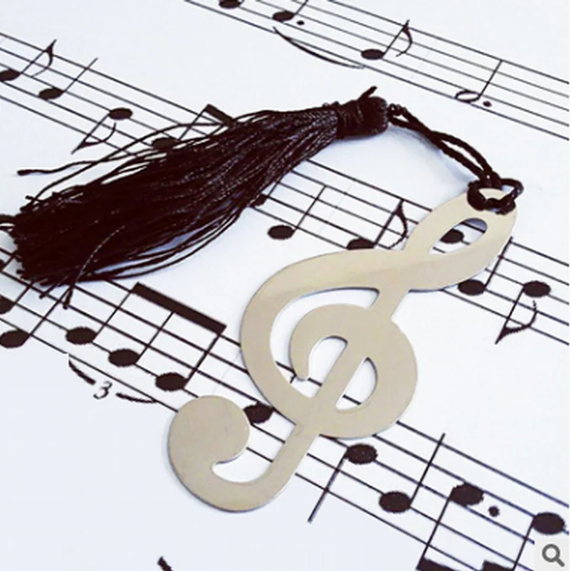 Wholesale 200PC Music Note Bookmarks With Tassel Metal Bookmark ...