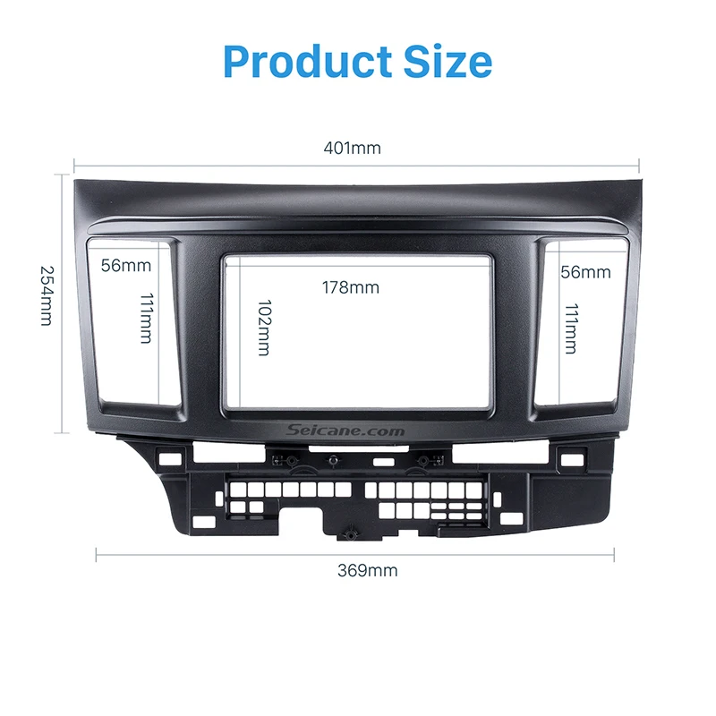 Seicane 2 DIN в приборной панели отделка рамки установка комплект стерео радио фасции Для Mitsubishi Fortis Lancer Лицевая панель