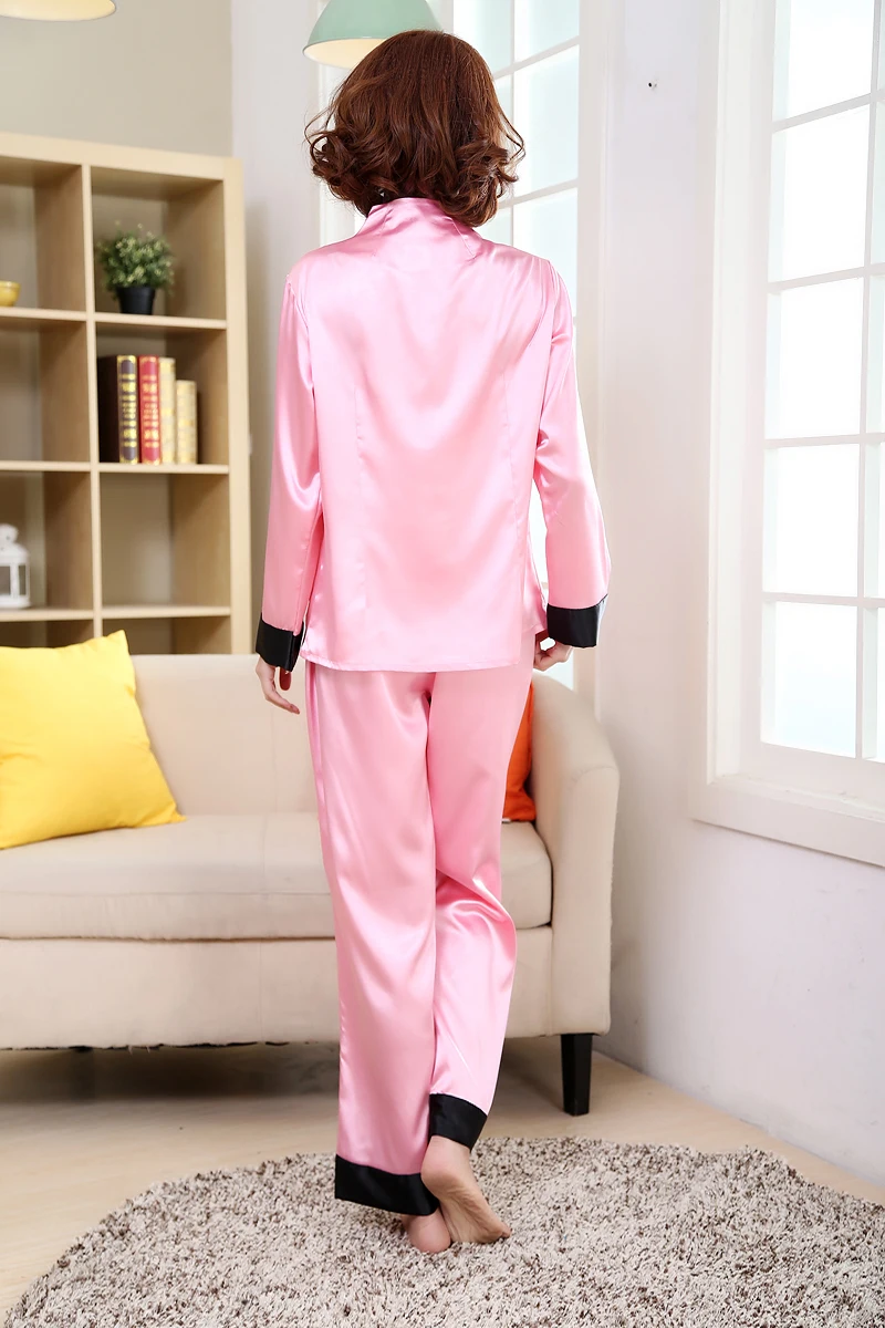 Женский сексуальный Пижамный костюм размера плюс XXXL из вискозы, комплект из 2 предметов, рубашка и штаны, одежда для сна, новинка, вышивка, китайский женский пижамный комплект с цветами