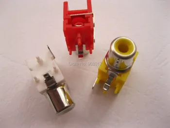 

150 pcs per Lot AV Pin Jack RCA Female 3 Color Audio Video AV Socket Connector AV-8.4-9