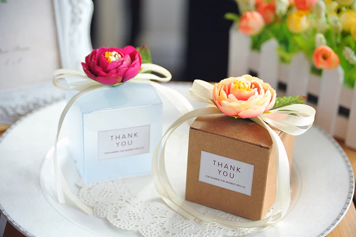 De Cajas De Papel De Estraza Estuche De Caramelos Pasteles Adornos DIY Para Boda Cumpleanos Gloria Retros Cajas De Dulces De Papel De Kraft