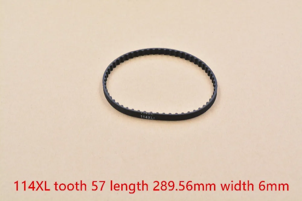 

3d printer belt 114XL closed loop rubber timing belt tooth 56 length 289.56mm width 6mm 1pcs