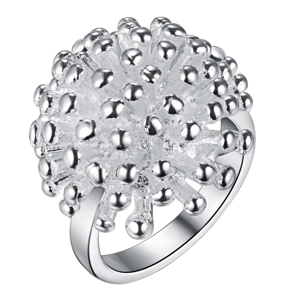 Firecrackers shiny beautiful Silver plated font b Ring b font Fashion Jewerly font b Ring b
