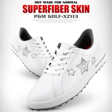Счетчик подлинный PGM обувь для гольфа женские спортивные Нескользящие повседневные кроссовки супер волоконные водонепроницаемые дышащие новые продукты