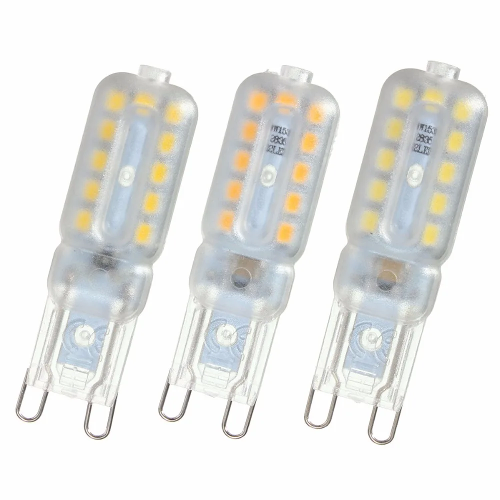 2017 Dimmable G9 Светодиодная лампа 5 Вт AC 220 В SMD 2835 Замена 100 галогенная для хрустальной