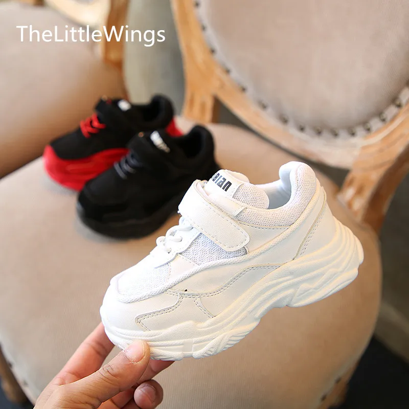 

2018 spring new outdoor kid shoes chaussure white flat boys loafers girls school Non-slip platform shoes sneakers 1-15 years old