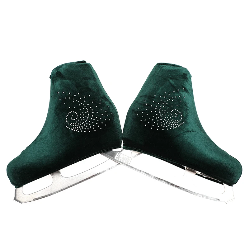 Adult Protective Roller Skating Figure Shoe Cover Children's Velvet Accessories Shiny Rhinestone roller skating shoe cover